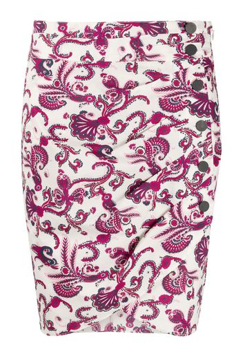 Rooster paisley-print mini skirt