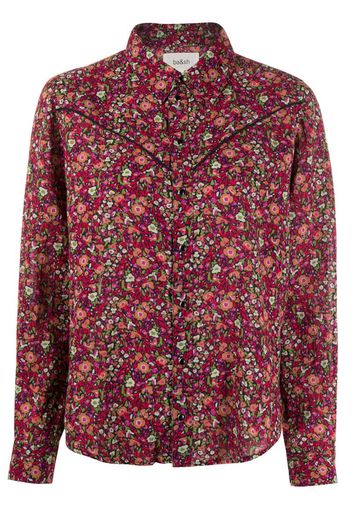 Saige floral-print shirt