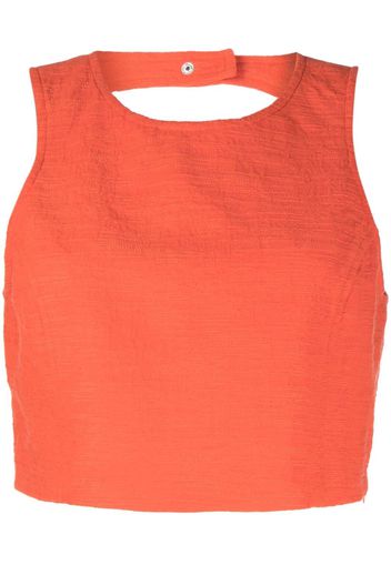 Ba&Sh Hoody cropped tank top - Arancione