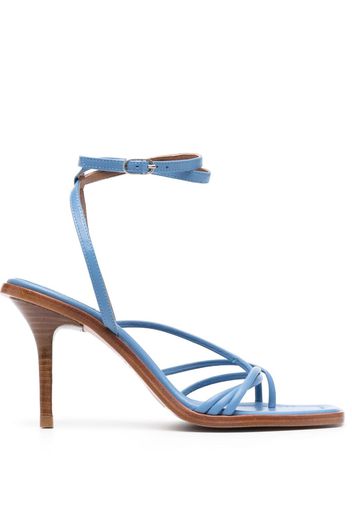 Ba&Sh Cammelie 100mm leather sandals - Blu