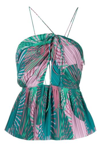 Ba&Sh Top Nellie con dettaglio cut-out - Verde