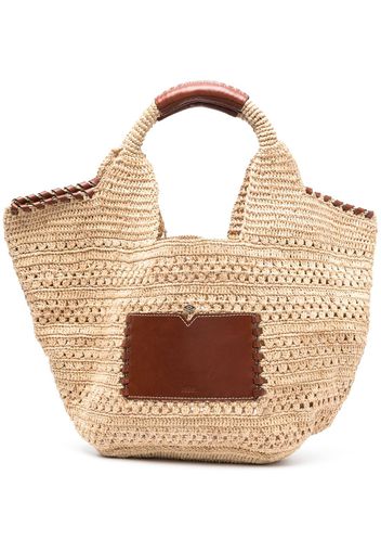 Ba&Sh Ara raffia tote bag - Toni neutri