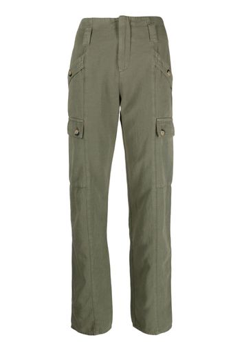 Ba&Sh Dada low-waist cargo trousers - Verde