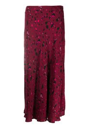 Tomy leopard-print midi skirt