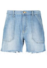 Ba&Sh Selby high-waist denim shorts - Blu