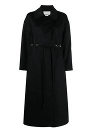 Ba&Sh Cappotto Kate con coulisse - Nero