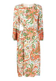 Ba&Sh Monica floral-print midi dress - Toni neutri