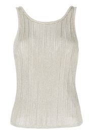 Ba&Sh metallic-threading sleeveless top - Giallo