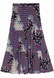Ba&Sh Brooke tiered midi skirt - Viola
