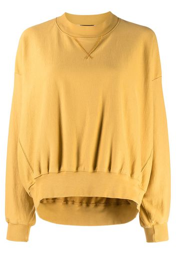 Bassike cut-out organic cotton sweatshirt - Giallo