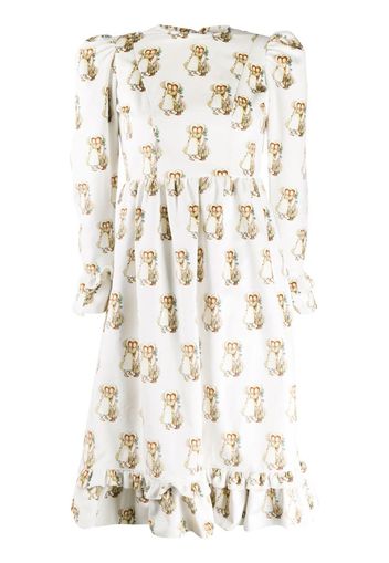 Holly and Bobbie print midi dress