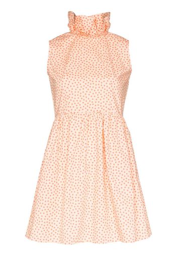 Prairie ruffle collar cotton mini dress