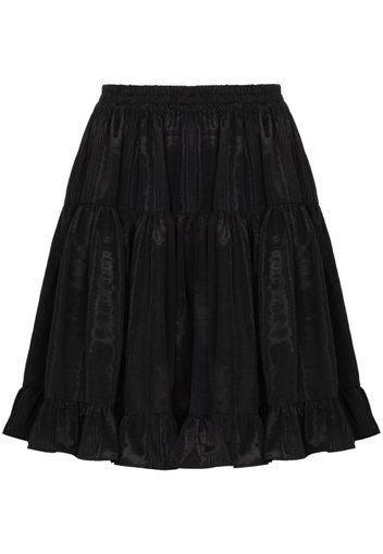 BAT AMY HI WAIST TIERED SKIRT BLK MOIRE