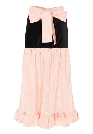 Batsheva ruffle-hem high-waist skirt - Rosa