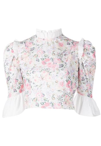 Batsheva Blusa a fiori - Bianco