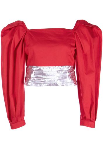 Batsheva Blusa a maniche lunghe - Rosso