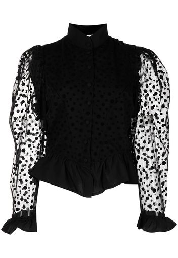 Batsheva Blusa a pois Grace - Nero