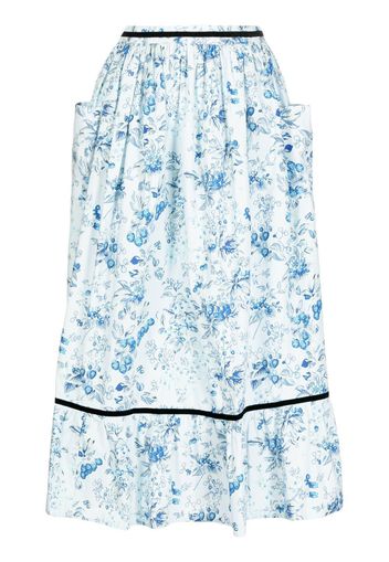 Batsheva Gonna Kipp Batsheva x Laura Ashley - Blu