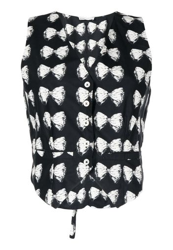 Batsheva Gilet Shields con stampa - Nero