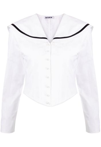 Batsheva Blusa Skipper - Bianco