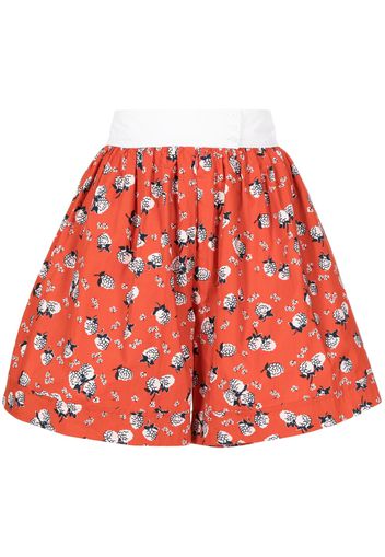 Batsheva Shorts Westport a fiori - Arancione