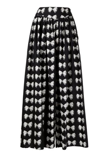 Batsheva Pantaloni a gamba ampia Kafka - Nero