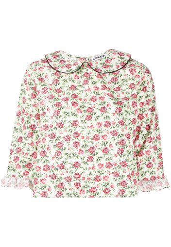 Batsheva Blusa Anise a fiori - Verde