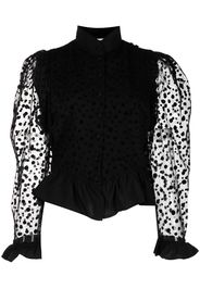 Batsheva Blusa a pois Grace - Nero