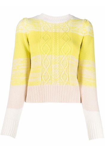 Baum Und Pferdgarten cable-knit jumper - Giallo