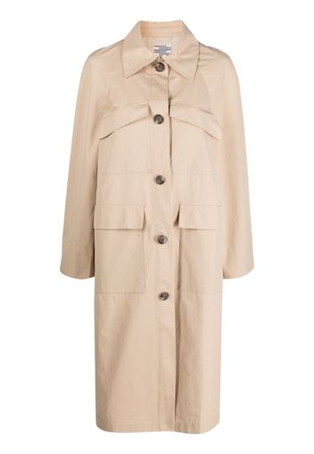 Baum Und Pferdgarten floral print button-up trench coat - Toni neutri