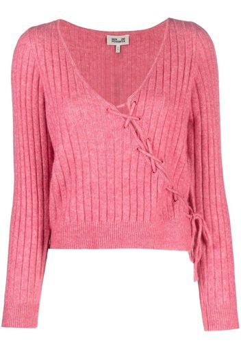 Baum Und Pferdgarten ribbed-knit knot-detail sweatshirt - Rosa