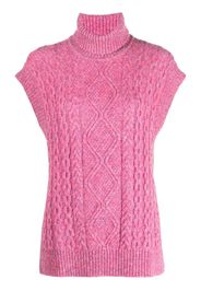 Baum Und Pferdgarten roll-neck cable-knit top - Rosa