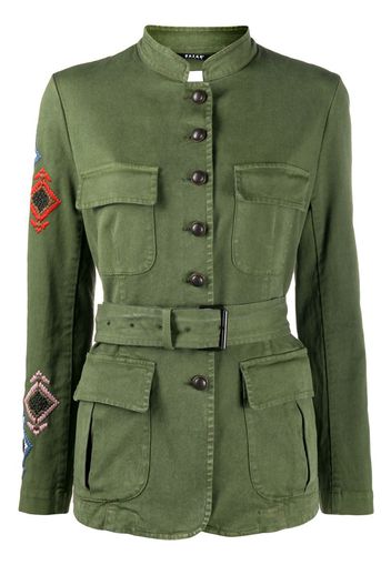 Giacca stile militare con ricamo