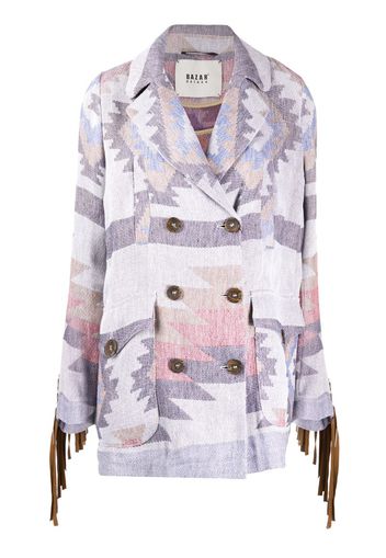 Cardigan lungo con frange