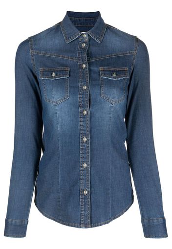 long-sleeve denim shirt