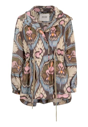 Bazar Deluxe abstract-print lightweight jacket - Marrone