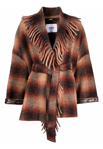 Bazar Deluxe plaid-check knit jacket - Toni neutri