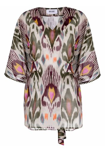 Bazar Deluxe abstract print blouse - Toni neutri