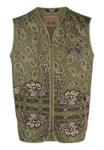 Bazar Deluxe Desert zipped padded gilet - Verde