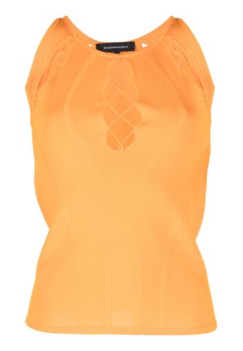 BCBG Max Azria lace-up sleeveless top - Arancione