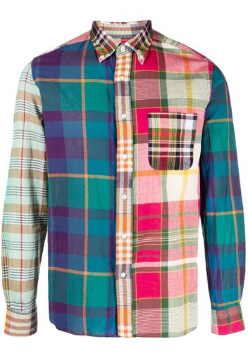 BEAMS PLUS Indian Madras plaid shirt - Verde