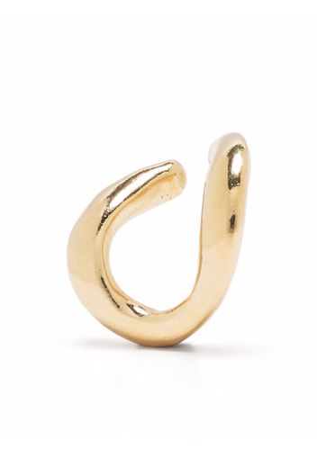 BEATRIZ PALACIOS Ear cuff Link piccolo placcato oro in argento riciclato