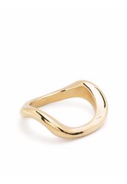 BEATRIZ PALACIOS small gold-plated Wave ring - Oro
