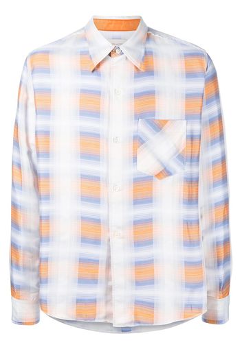 Bed J.W. Ford check-pattern long-sleeved shirt - Bianco