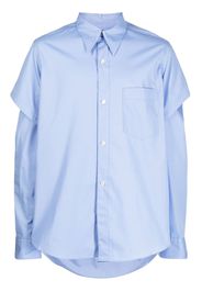 Bed J.W. Ford Camicia con maniche a doppio strato - Blu