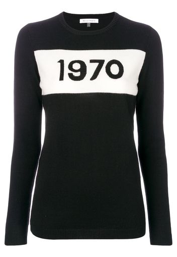 Bella Freud Pullover a girocollo '1970' - Nero