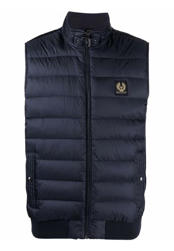 Belstaff logo-patch padded gilet - Blu