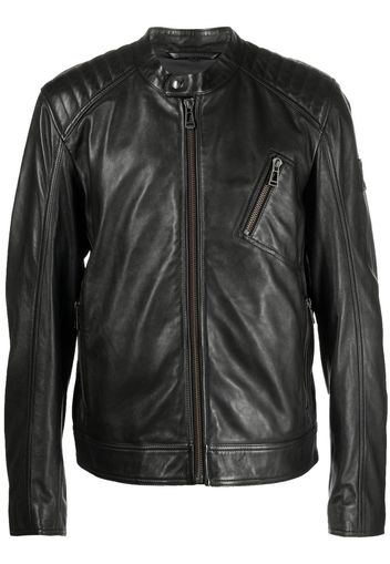 BELSTAFF long-sleeve leather jacket - Nero