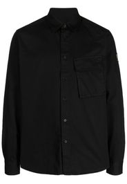 Belstaff logo-appliqué cotton shirt - Nero