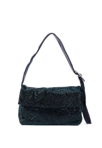 metallic-effect shoulder bag